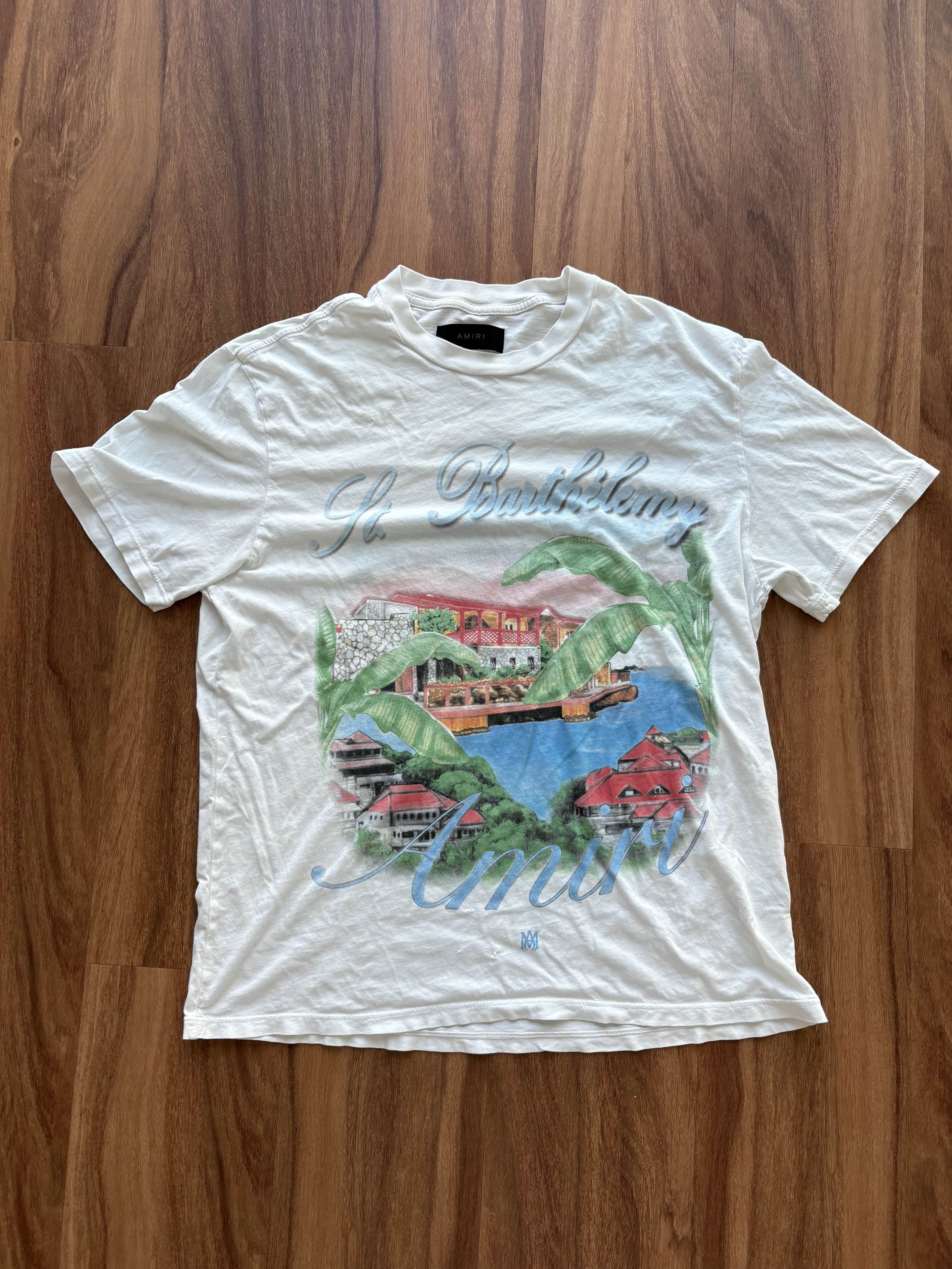 Amiri Men's Amiri Eden Rock Airbrush T-Shirt White PF23MJG042 Size US M / EU 48-50 / 2 - 3 Thumbnail