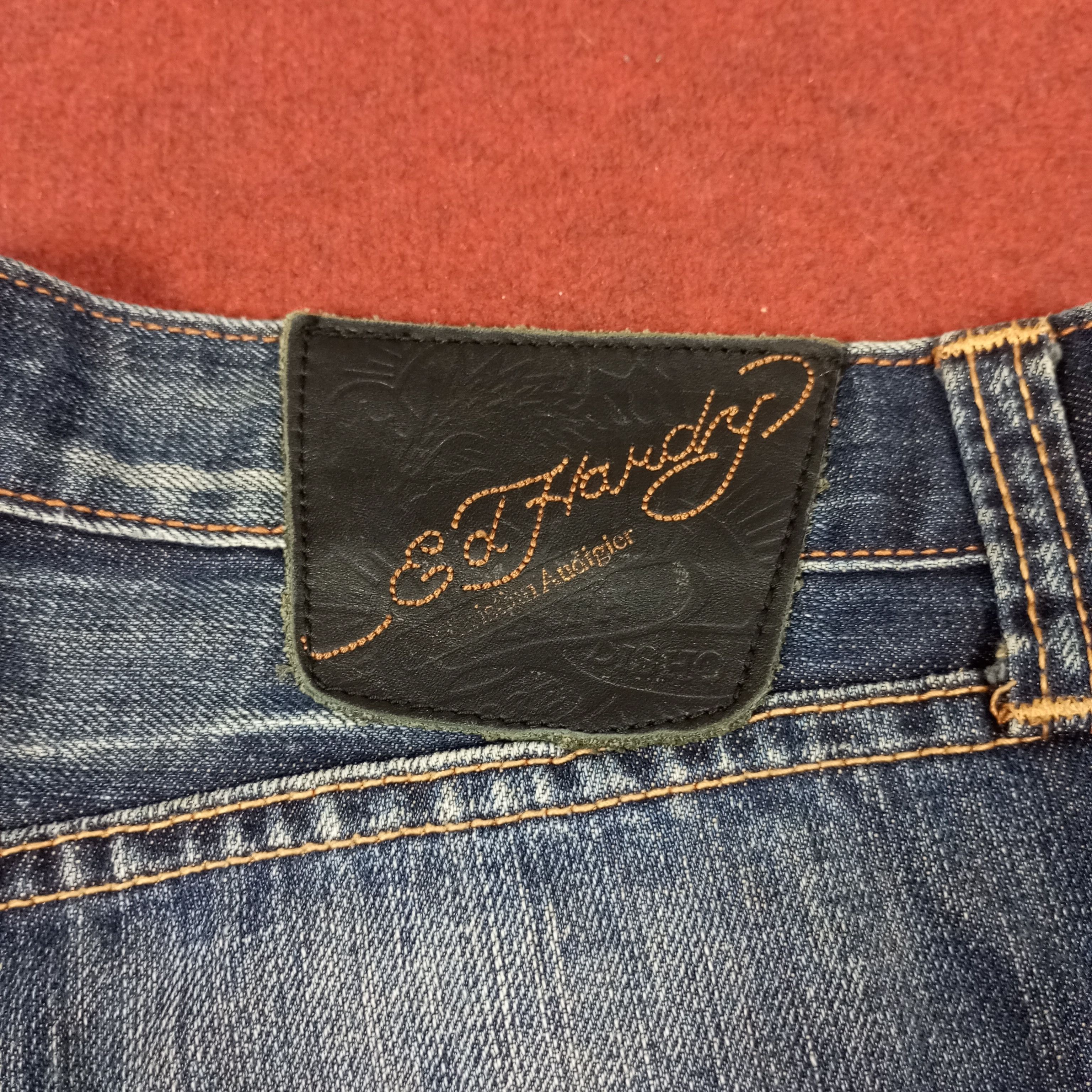 Christian Audigier Ed Hardy Tiger Design Fashion Style Jeans Size US 32 / EU 48 - 15 Thumbnail