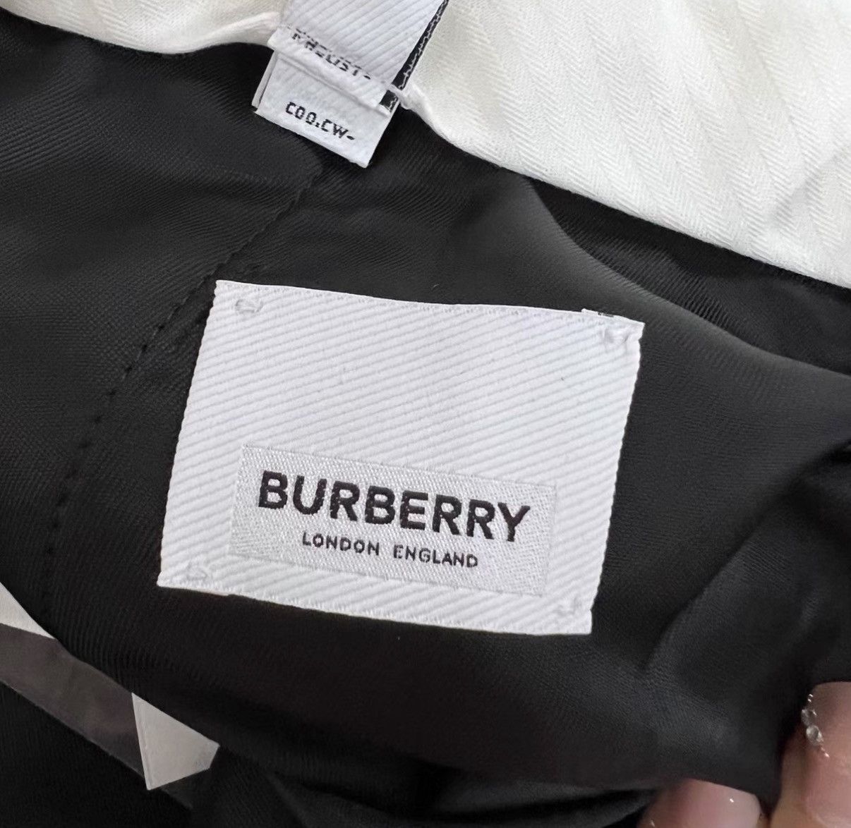 Burberry Burberry Navy Wide-leg Pants J41 Size 27" / US 4 / IT 40 - 4 Thumbnail