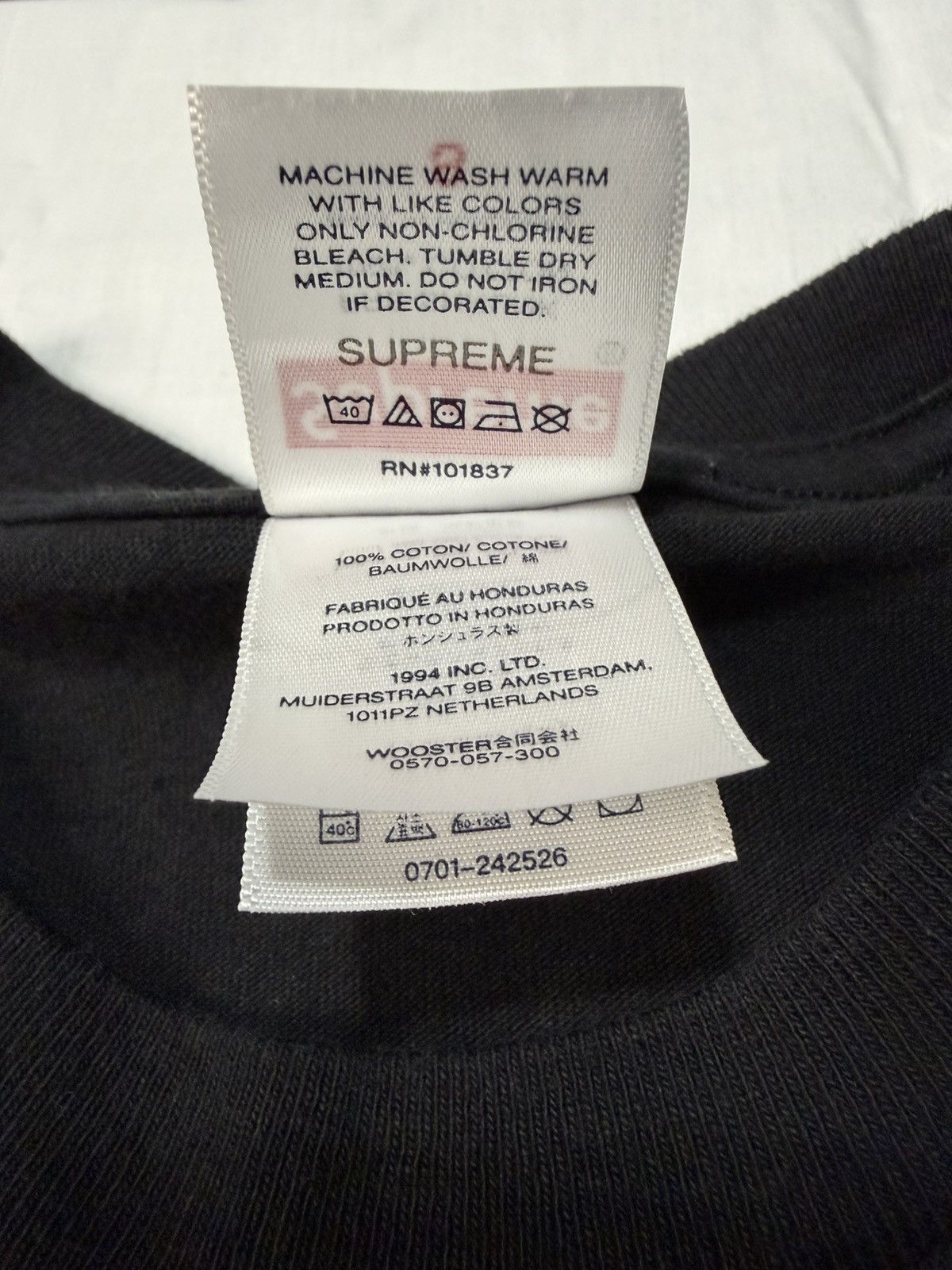 Supreme × Thrasher Supreme x Thrasher Cross Tee Black Size Small Excellent Cons Size US S / EU 44-46 / 1 - 7 Thumbnail