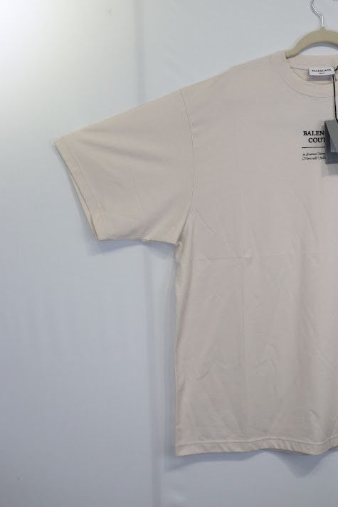 Balenciaga o1rshd1 T-Shirt in Ivory White Size US L / EU 52-54 / 3 - 2 Thumbnail