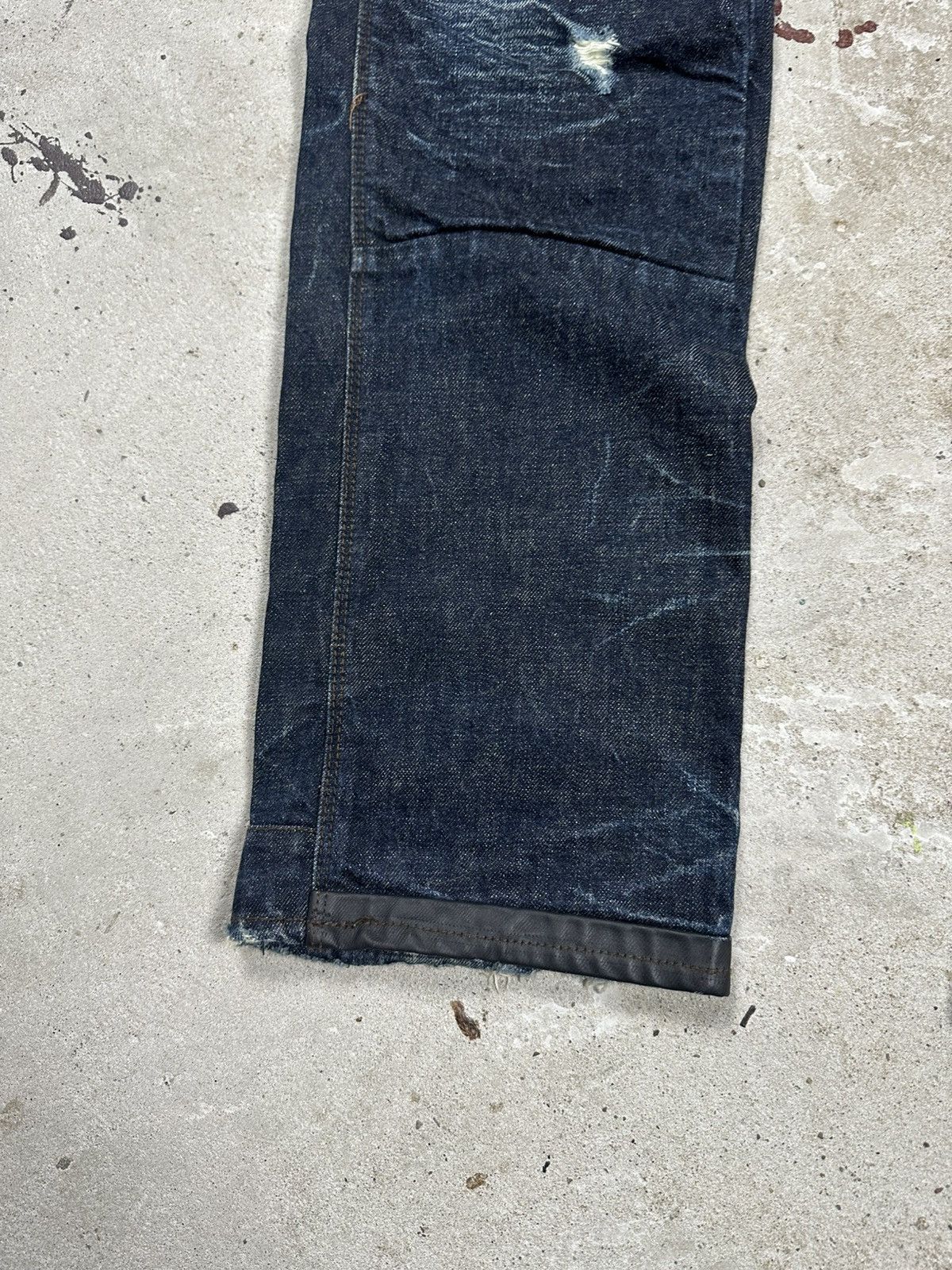 G-Star × Japanese Brand × Vintage Vintage Y2K G Star Raw 3301 Distressed Double Knee Denim Size US 34 / EU 50 - 4 Thumbnail