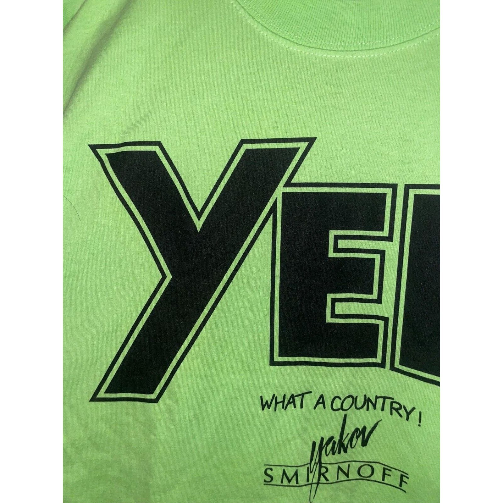 Gildan Vintage Yakov Smirnoff Shirt What A Country Tee 90s VTG X Size US XL / EU 56 / 4 - 2 Thumbnail