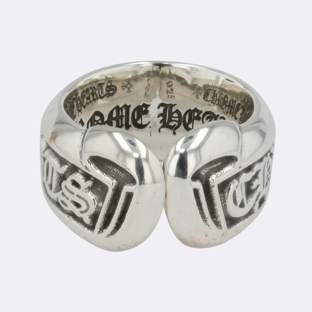 Chrome Hearts 4.5 CHROME HEARTS SM SCROLL LABEL SILVER RING Size ONE SIZE - 4 Thumbnail