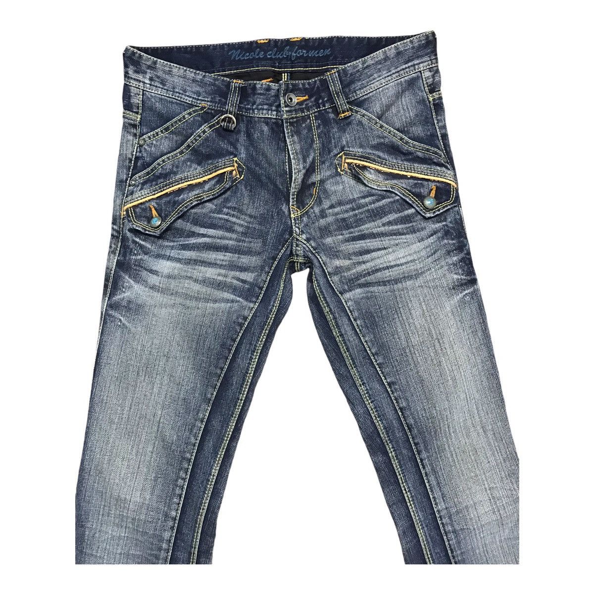 If Six Was Nine × Japanese Brand × Le Grande Bleu (L.G.B.) Flare Nicole Club For Men Denim Pant Size US 32 / EU 48 - 3 Thumbnail
