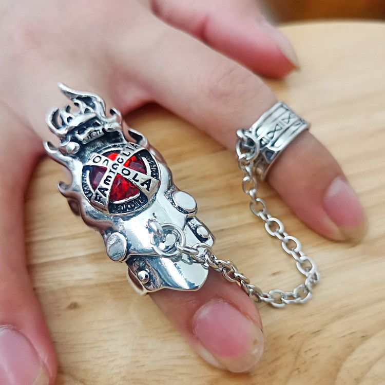 Jewelry Crazy Jewelry Rings Open Size Chrome Ring (Size 7-13) Size ONE SIZE - 1 Thumbnail