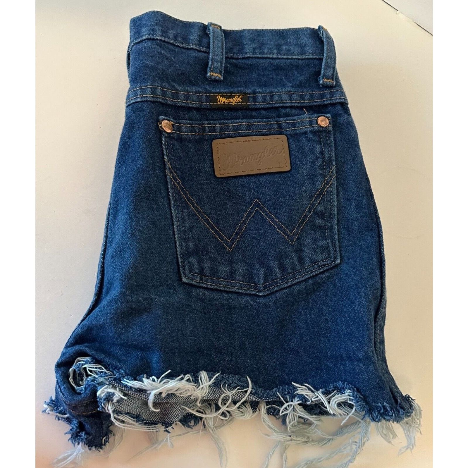 Wrangler Vintage-Wrangler Cowboy/Daisy Dukes/Cut Off's Jeans 31x1Blue Size US 31 - 4 Thumbnail