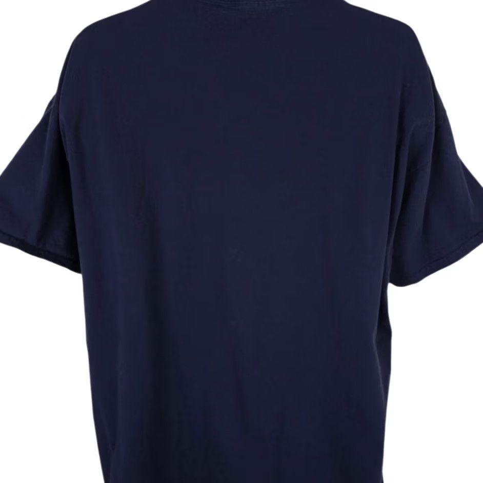 Fruit Of The Loom VINTAGE American Flag T Shirt Mens 2XL Blue Bald Eagle USA Patriotic Shirt Mens Blue 2XL USA Flag Patriotic Shirt Size US XXL / EU 58 / 5 - 5 Thumbnail