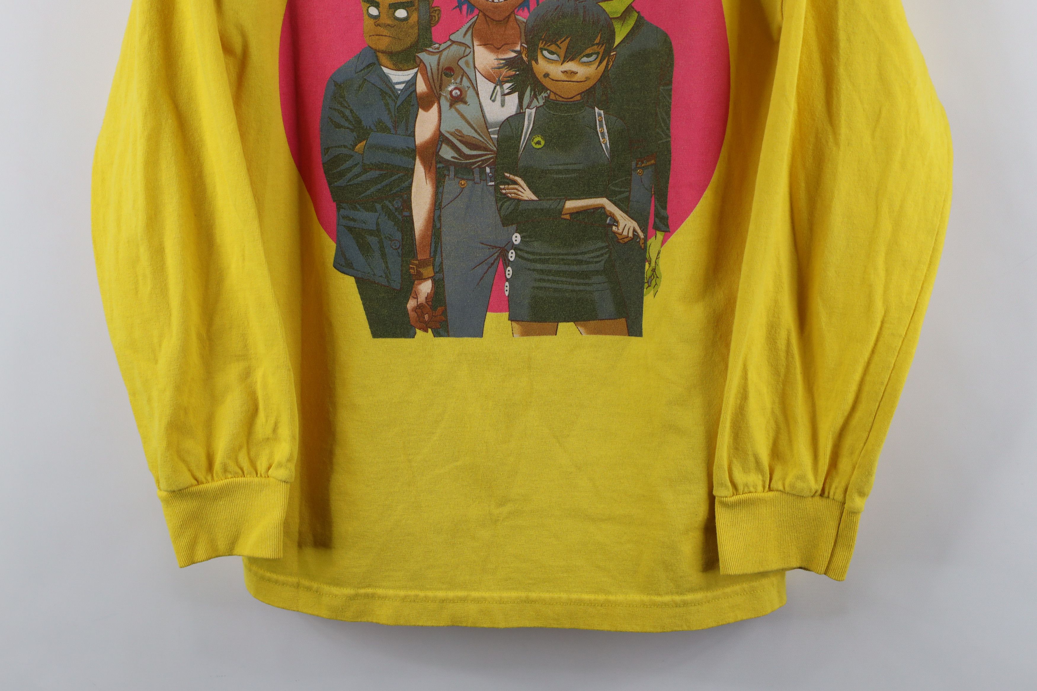 Vintage Vintage Out The Gorillaz Band Long Sleeve T-Shirt Yellow Size US XS / EU 42 / 0 - 3 Thumbnail