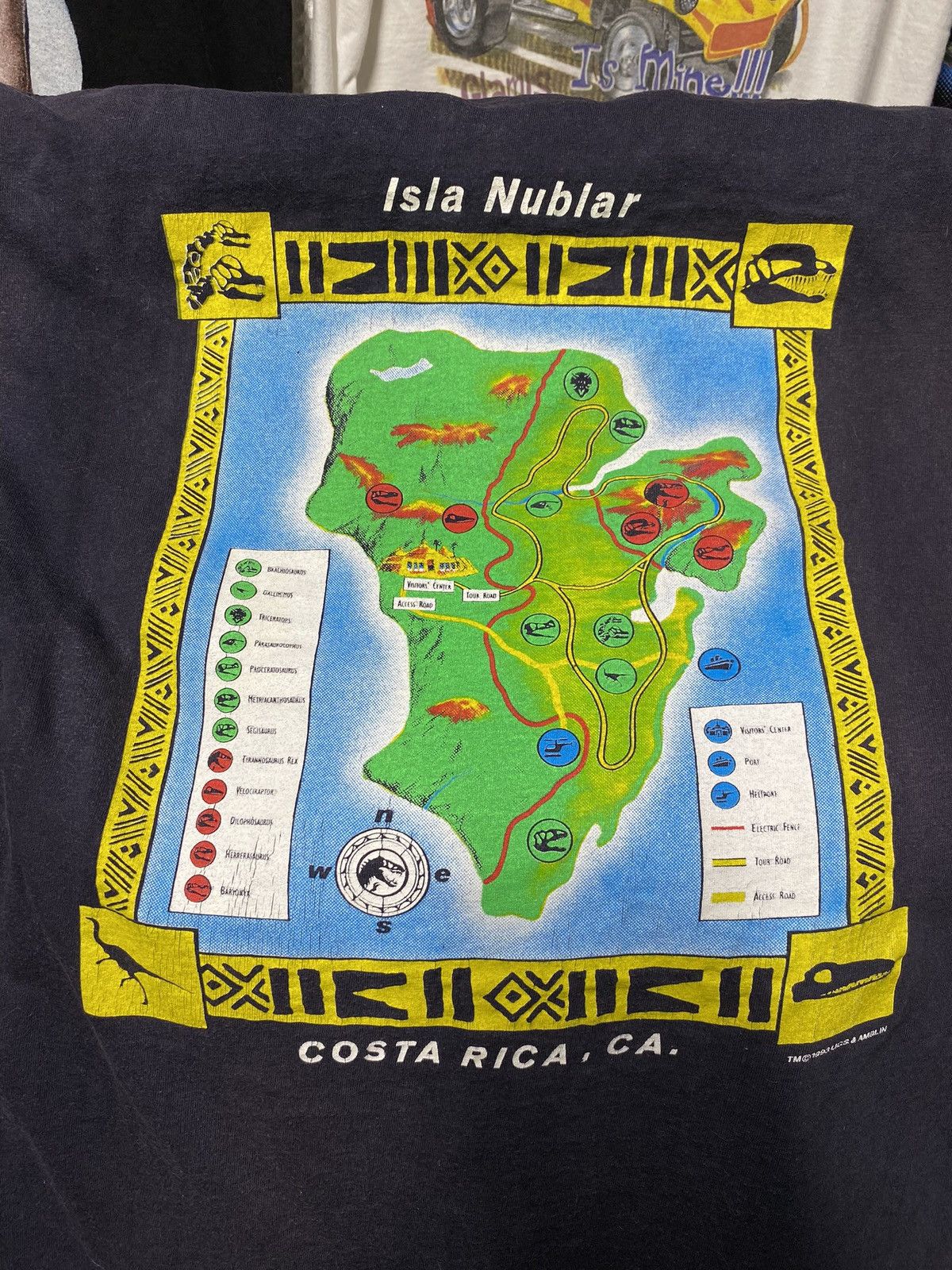 Universal Studios × Vintage 90’s Vintage Raptor Jurassic Park Movie Tee Shirt Large Size US L / EU 52-54 / 3 - 6 Thumbnail