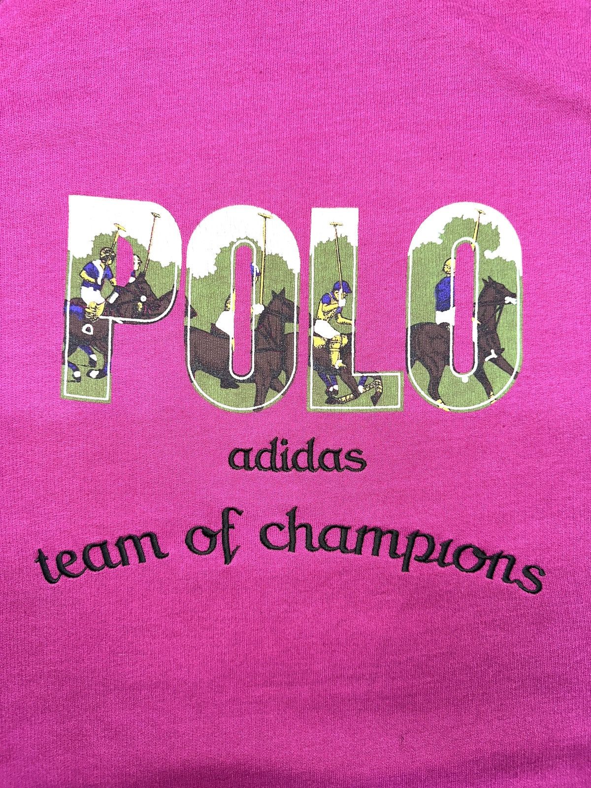 Adidas VINTAGE ADIDAS SWEATER 90S POLO GREEN FIELD Size US M / EU 48-50 / 2 - 3 Thumbnail