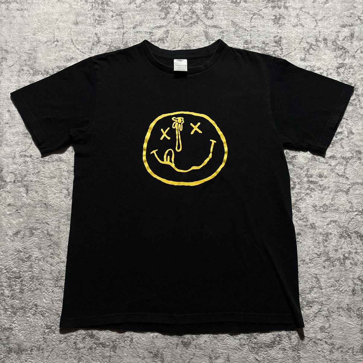 Number (N)ine Number (N)ine SS02 Modern Age Nirvana Smiley Face T-Shirt Size US M / EU 48-50 / 2 - 1 Thumbnail