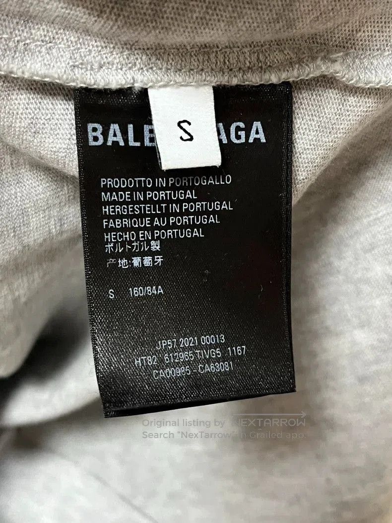 Balenciaga Balenciaga Gray Logo Short Sleeve T-shirt. Size US S / EU 44-46 / 1 - 6 Thumbnail
