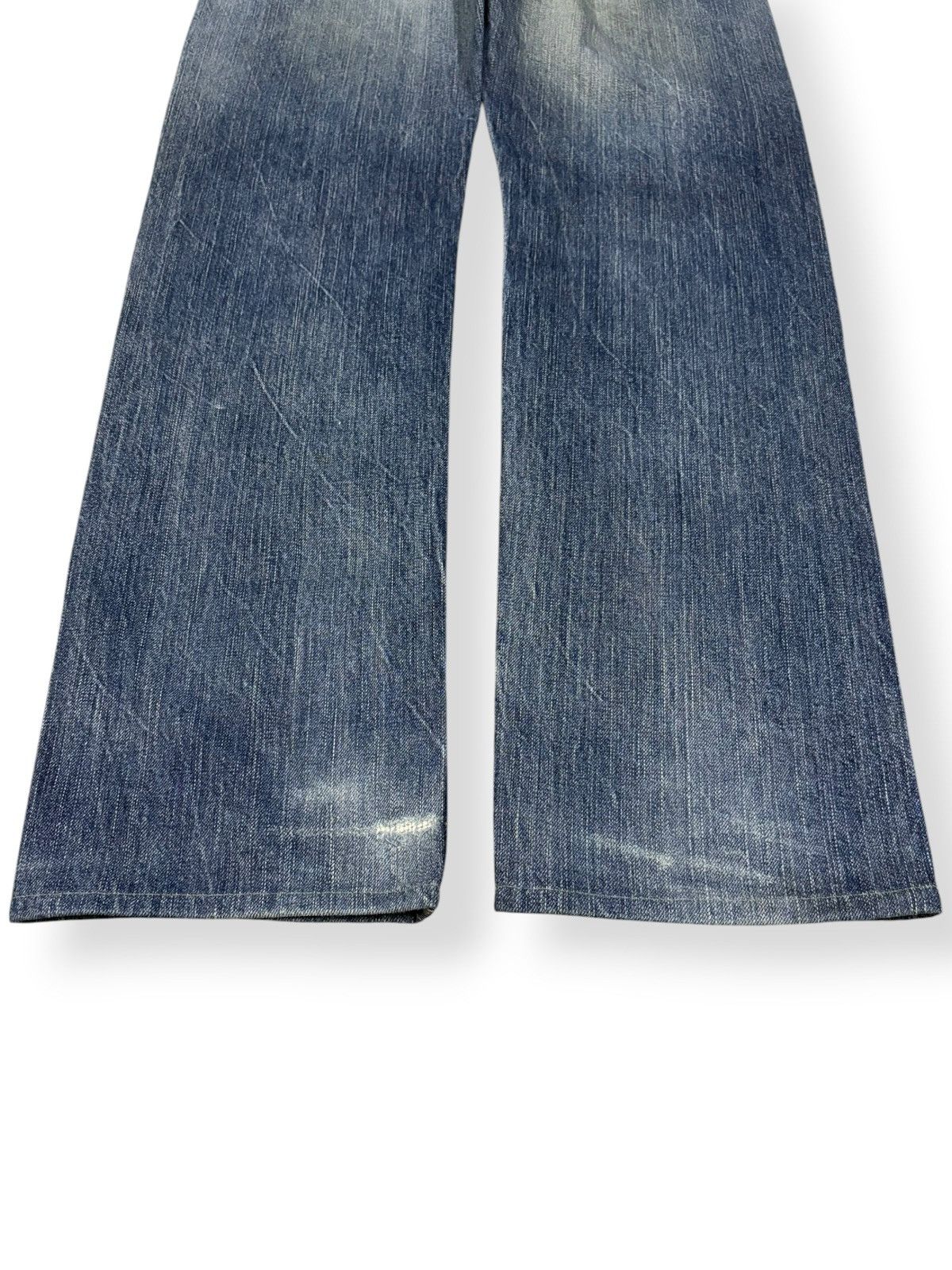 Edwin Vintage Edwin 505s Selvedge Classic Fit Distressed Jeans Size US 30 / EU 46 - 14 Thumbnail