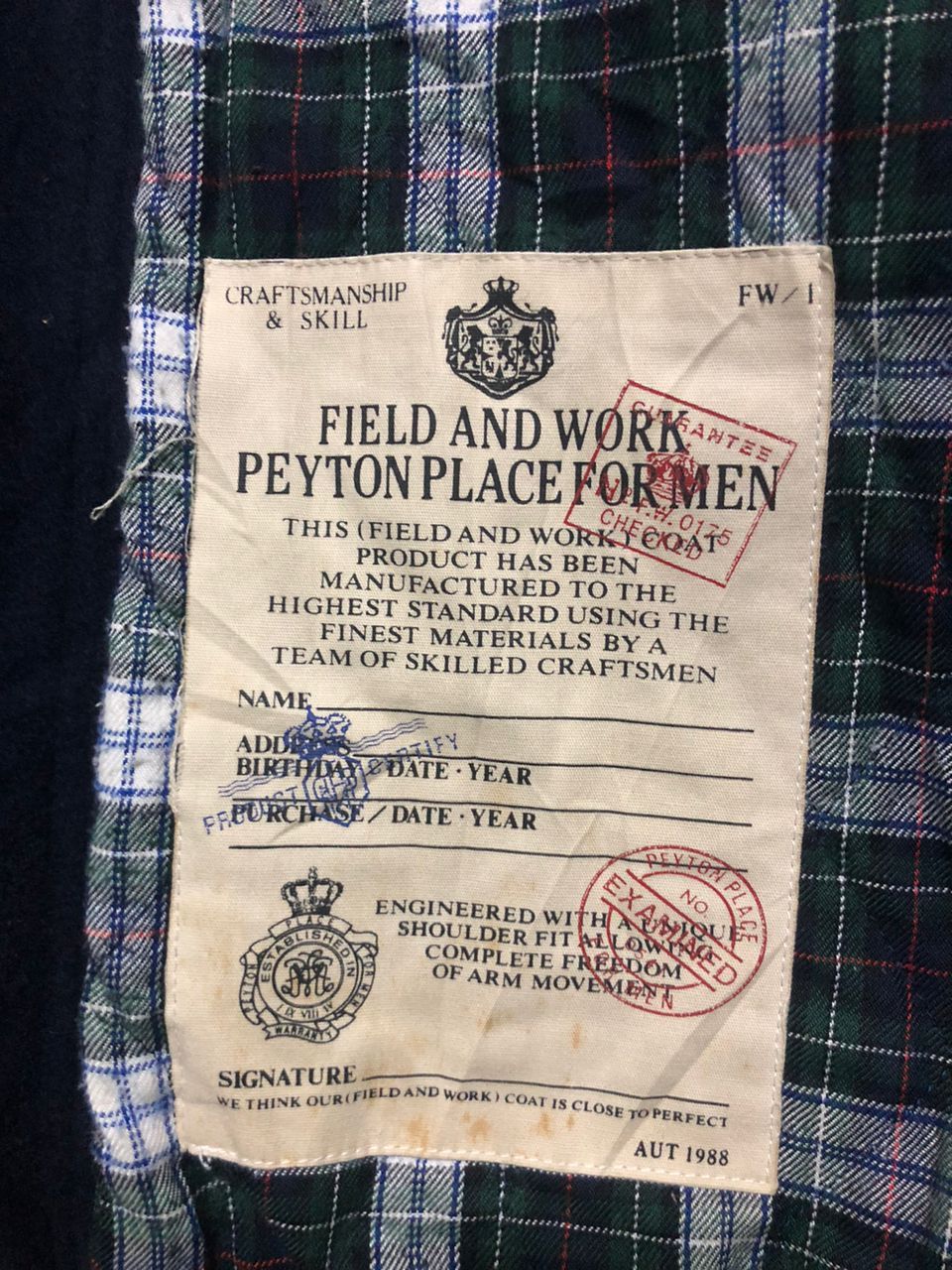 PPFM Vintage PPFM Men Field & Work Wool Chore Jacket Size US M / EU 48-50 / 2 - 19 Thumbnail
