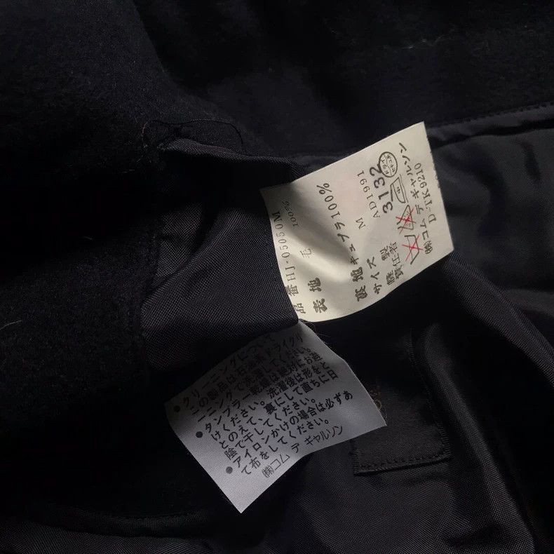 Comme des Garcons Comme des Garçons Blue and black wool casual tapered jacket Size US M / EU 48-50 / 2 - 6 Thumbnail