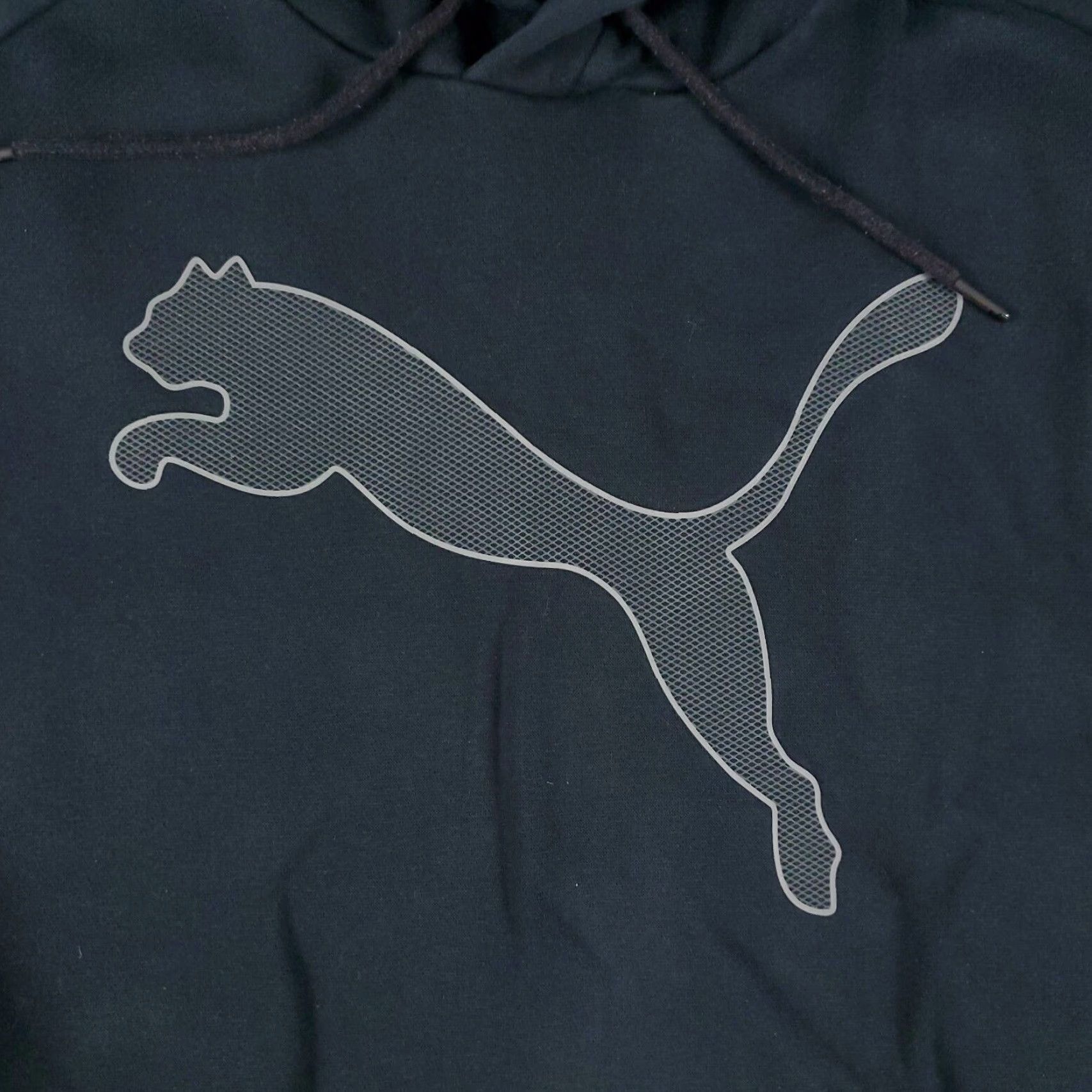 Puma PUMA Hoodie Mens Small Black Casual Pullover Sweatshirt Mock Neck Long Sleeve Size US S / EU 44-46 / 1 - 2 Thumbnail