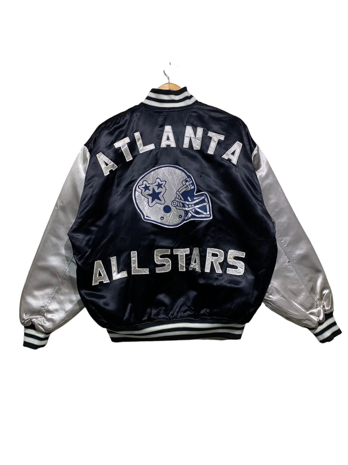 MLB 🔥VTG ATLANTA ALL STARS VARSITY JACKETS SATEEN Size US L / EU 52-54 / 3 - 1 Thumbnail