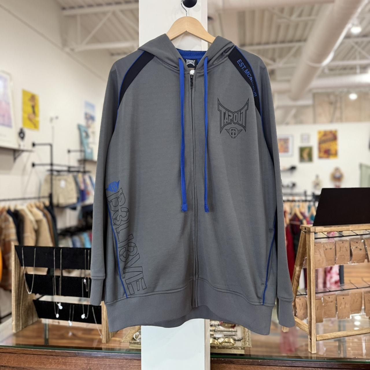 Tapout Vintage Y2K 2000’s TAPOUT Zip Up Hoodie Size US XL / EU 56 / 4 - 3 Thumbnail