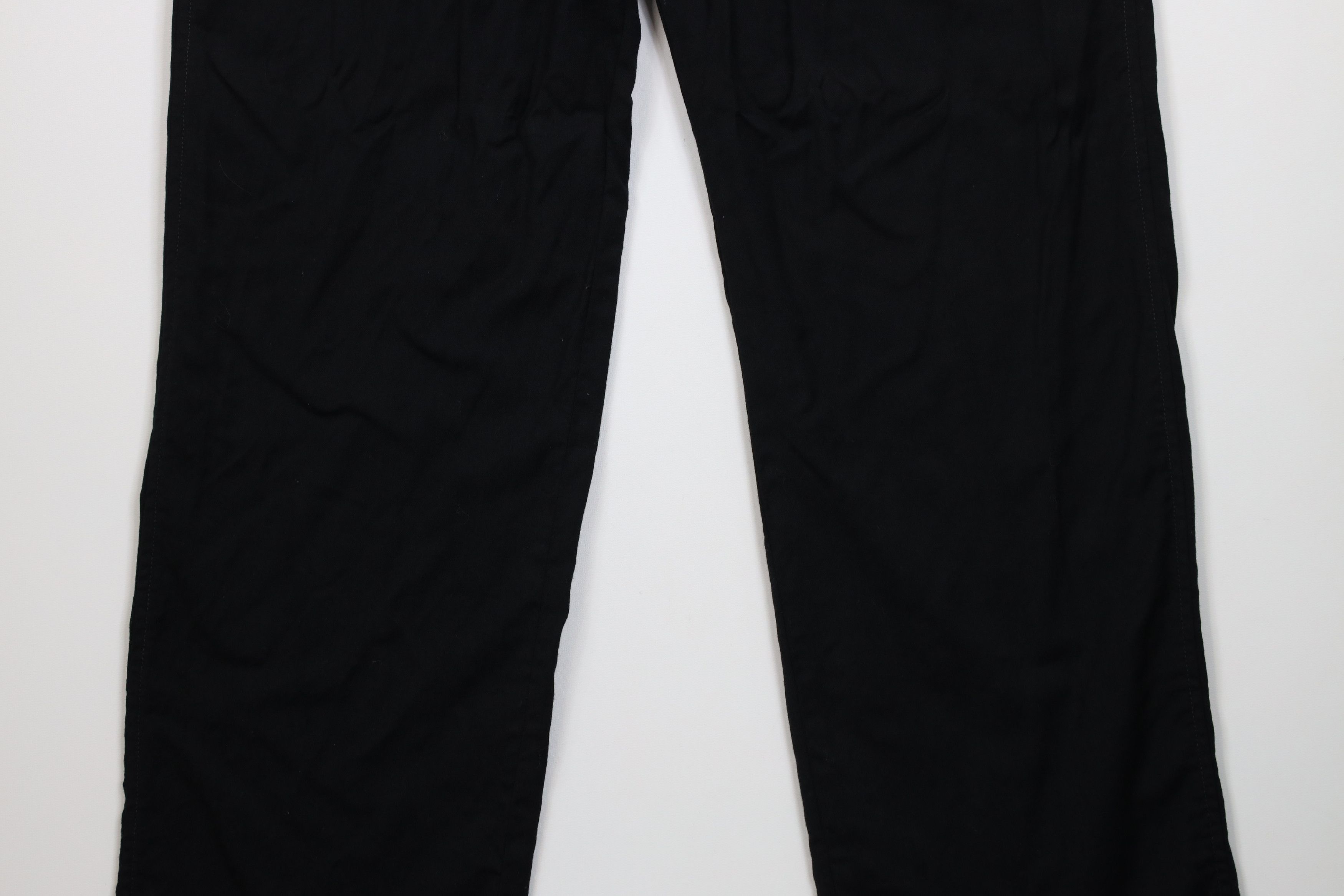Lands' End Vintage 90s Lands End Wide Leg Chino Pants Wool Black USA Size US 34 / EU 50 - 3 Thumbnail