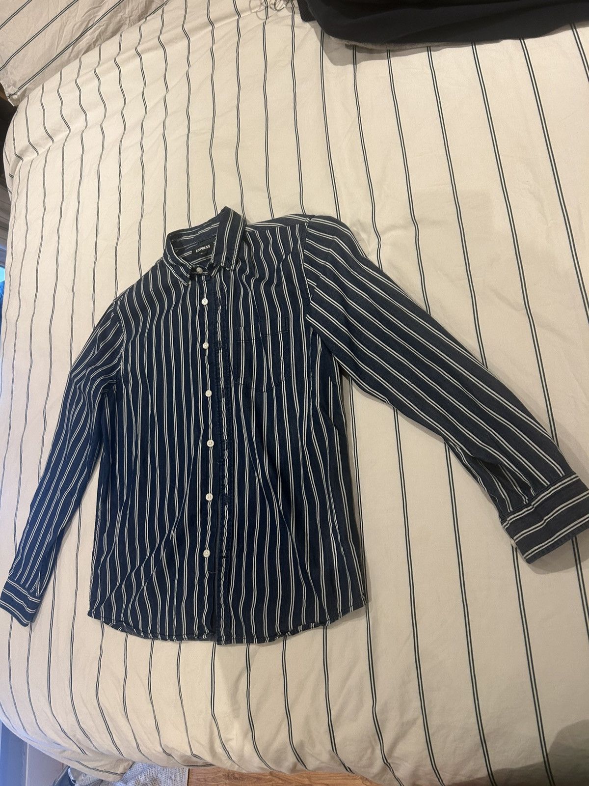 Express Vintage striped button down express Size US M / EU 48-50 / 2 - 2 Thumbnail