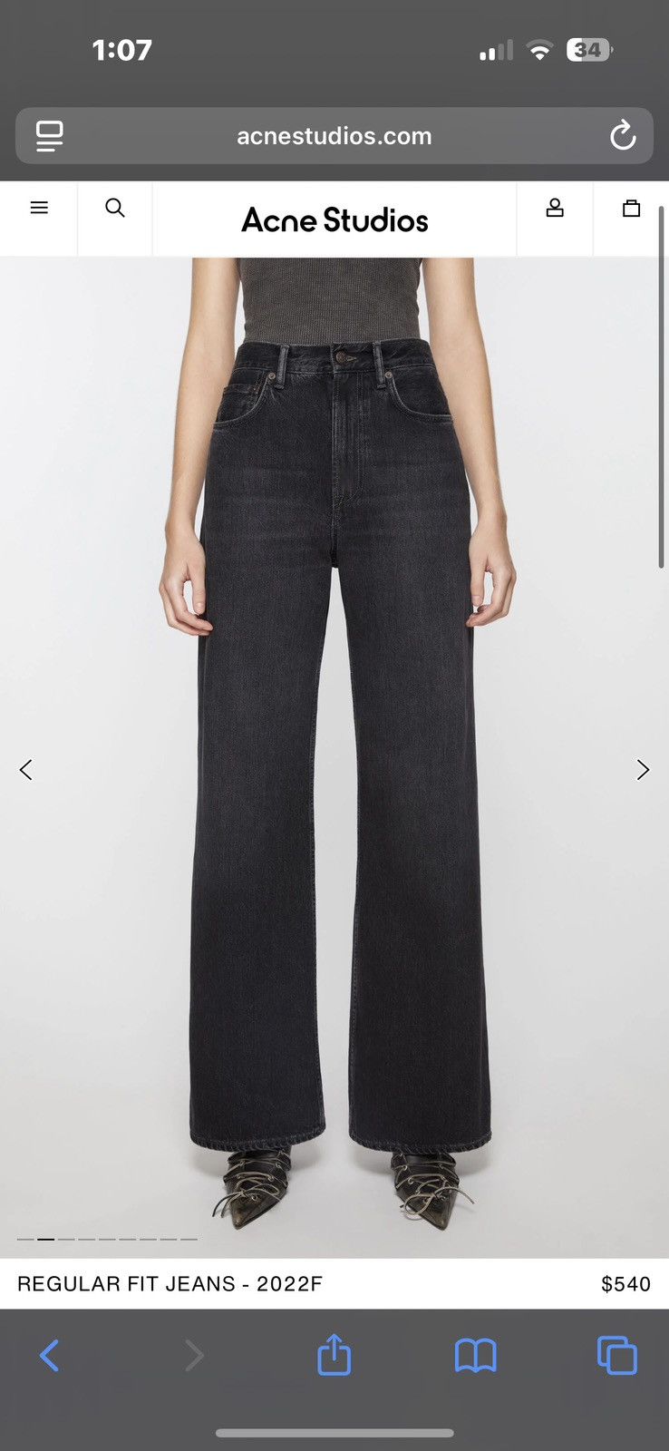 Acne Studios acne studios 2022f relaxed fit jeans Size US 31 - 9 Thumbnail