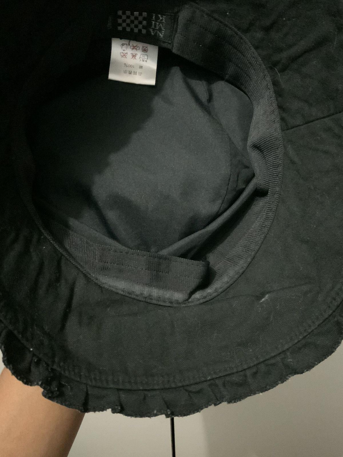 Japanese Brand Namika Design Lace Black Bucket Hat Size ONE SIZE - 9 Thumbnail