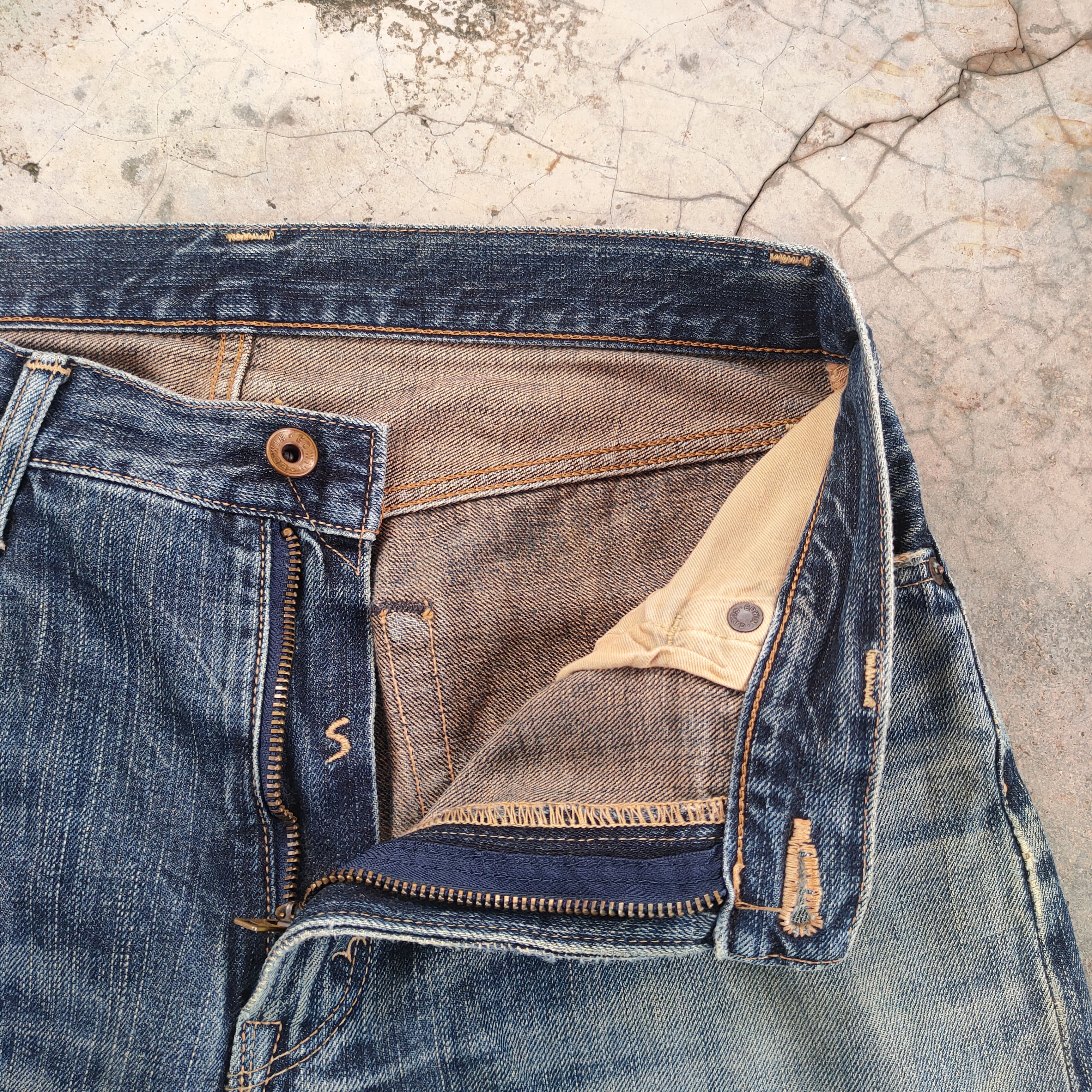 Edwin EDWIN 505 VINTAGE DISTRESSED JEANS PANTS Size US 32 / EU 48 - 6 Thumbnail