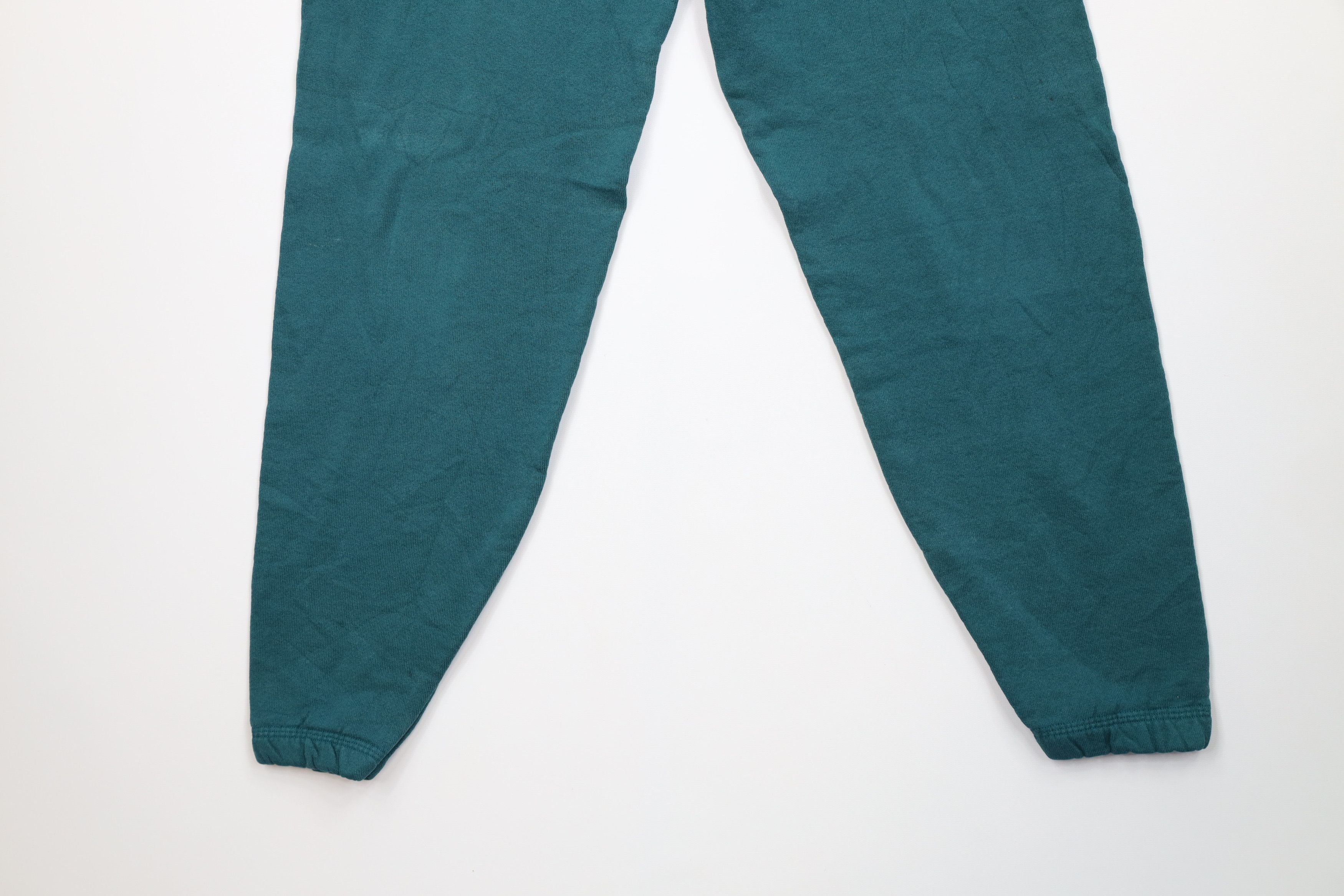 Vintage Vintage 90s Streetwear Blank Sweatpants Joggers Green USA Size US 34 / EU 50 - 4 Thumbnail