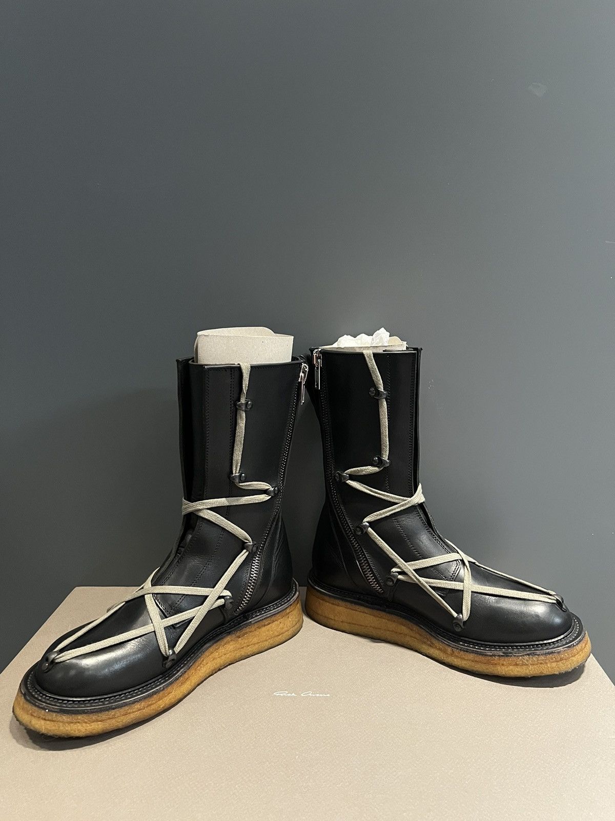 Rick Owens Rick Owens FW17 Glitter Pentagram Creeper boots sz39.5 Size US 6.5 / EU 39-40 - 7 Thumbnail