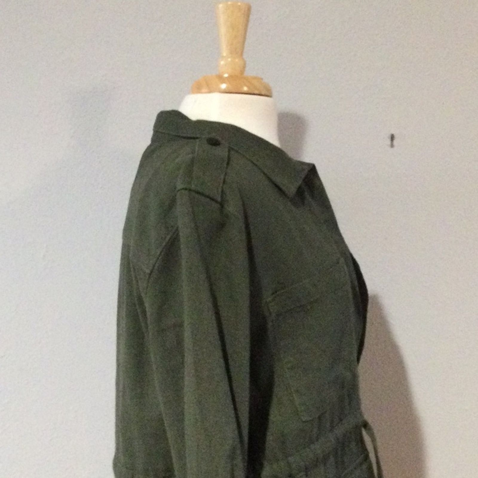 Sanctuary Sanctuary Army Green Rolltab Sleeve Lightweight Jacket Sz M Size M / US 6-8 / IT 42-44 - 7 Thumbnail