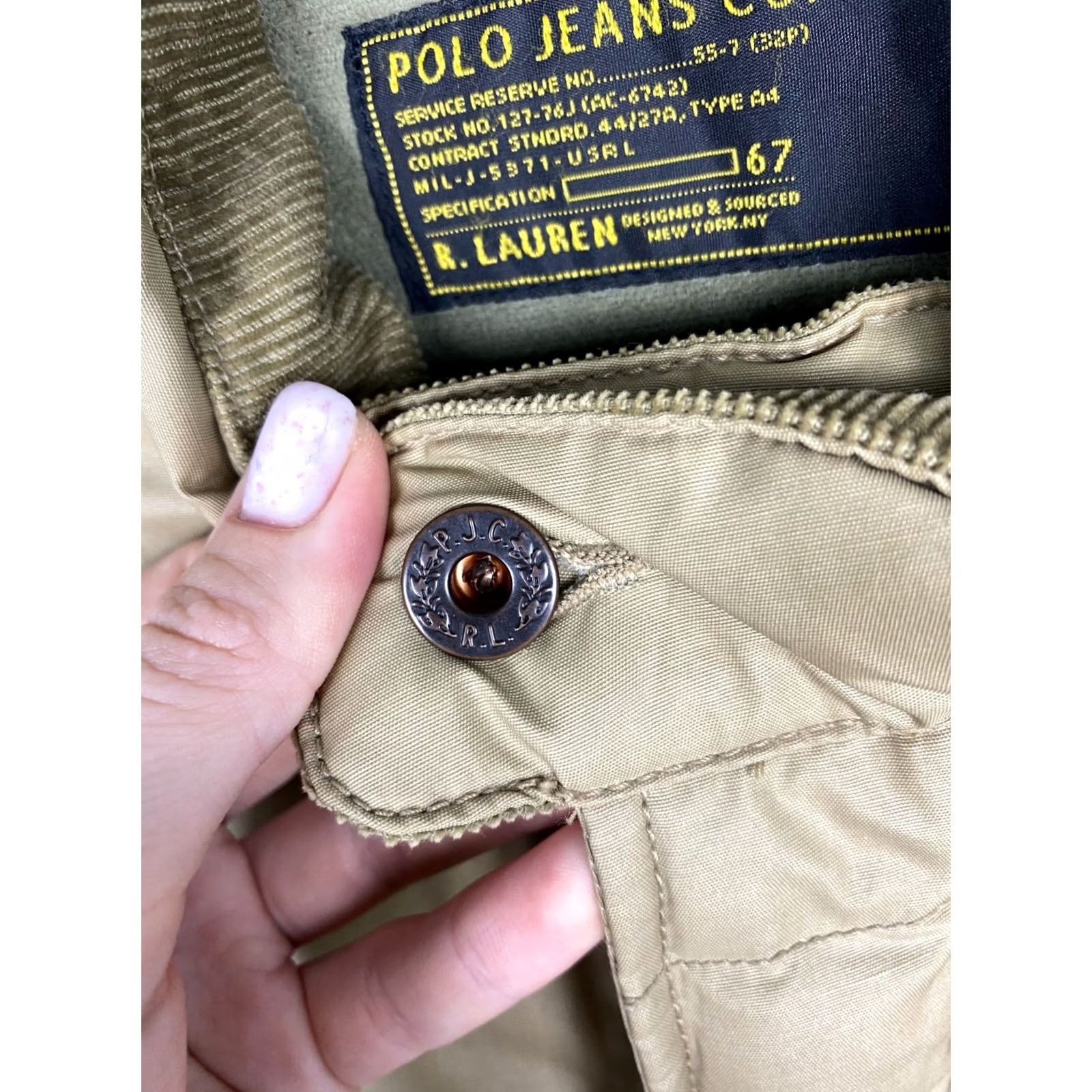 Polo Ralph Lauren VINTAGE Polo Ralph Lauren Jeans Co. Mens Nylon Vest L Beige Size US L / EU 52-54 / 3 - 4 Thumbnail