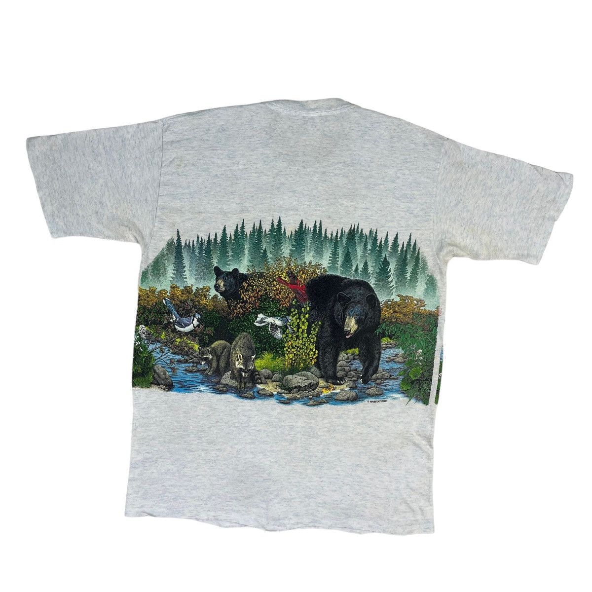 Habitat 🔥LAST PRICE🔥 Vintage 92 AOP Habitat XCII Bears Racoons Tee Size US L / EU 52-54 / 3 - 8 Thumbnail