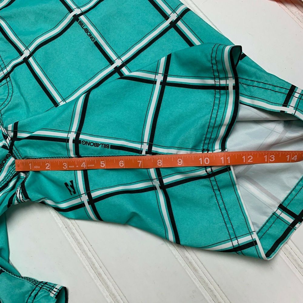 Billabong Billabong Mens 38 Board Surf Swim Shorts Trunks Blue Plaid Size US 38 / EU 54 - 7 Thumbnail