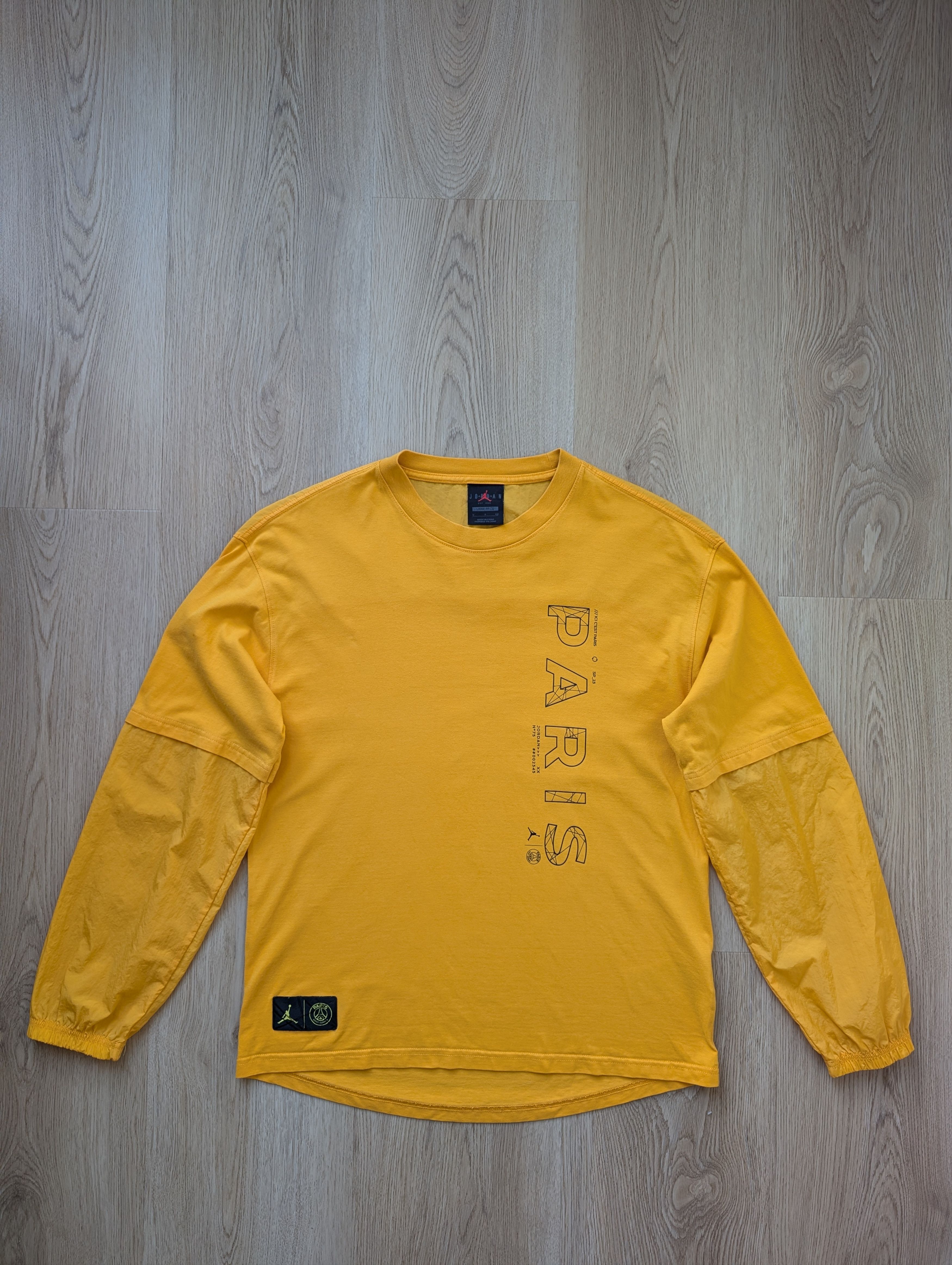 Jordan Brand Jordan x PARIS Saint-Germain Shirt Sweater Small Yellow Size US S / EU 44-46 / 1 - 1 Thumbnail