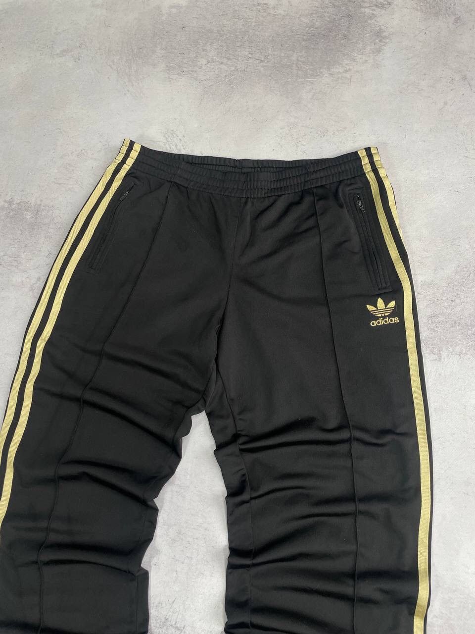 Adidas × Japanese Brand × Vintage Vintage Adidas Gold Striped Track Pants Y2K Size US 34 / EU 50 - 3 Thumbnail