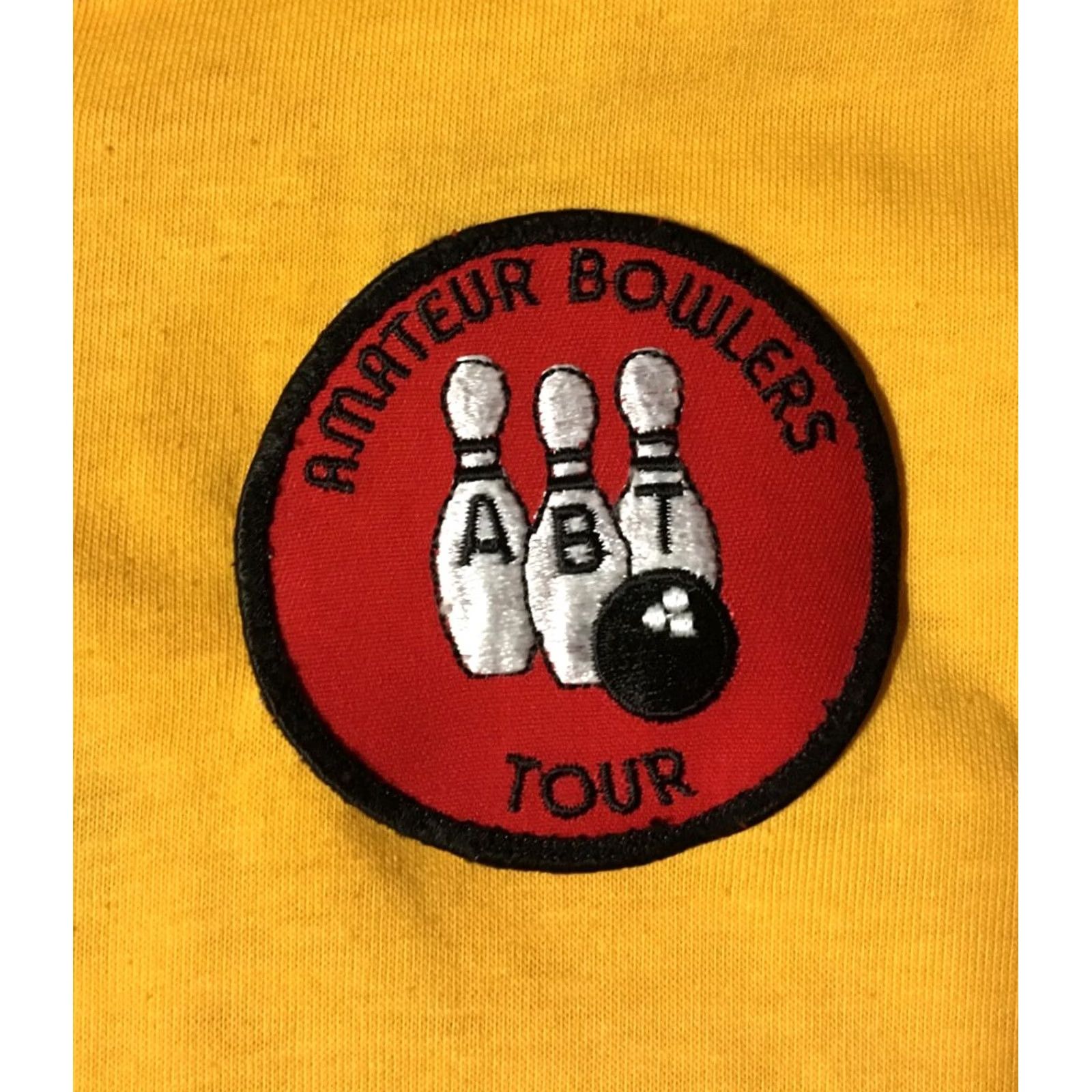 Vintage VINTAGE Screen Mates Amateur Bowling Tour Polo Shirt M USA Yellow Short Sleeve Striped Pattern 80s 90s Mens Size US M / EU 48-50 / 2 - 3 Thumbnail