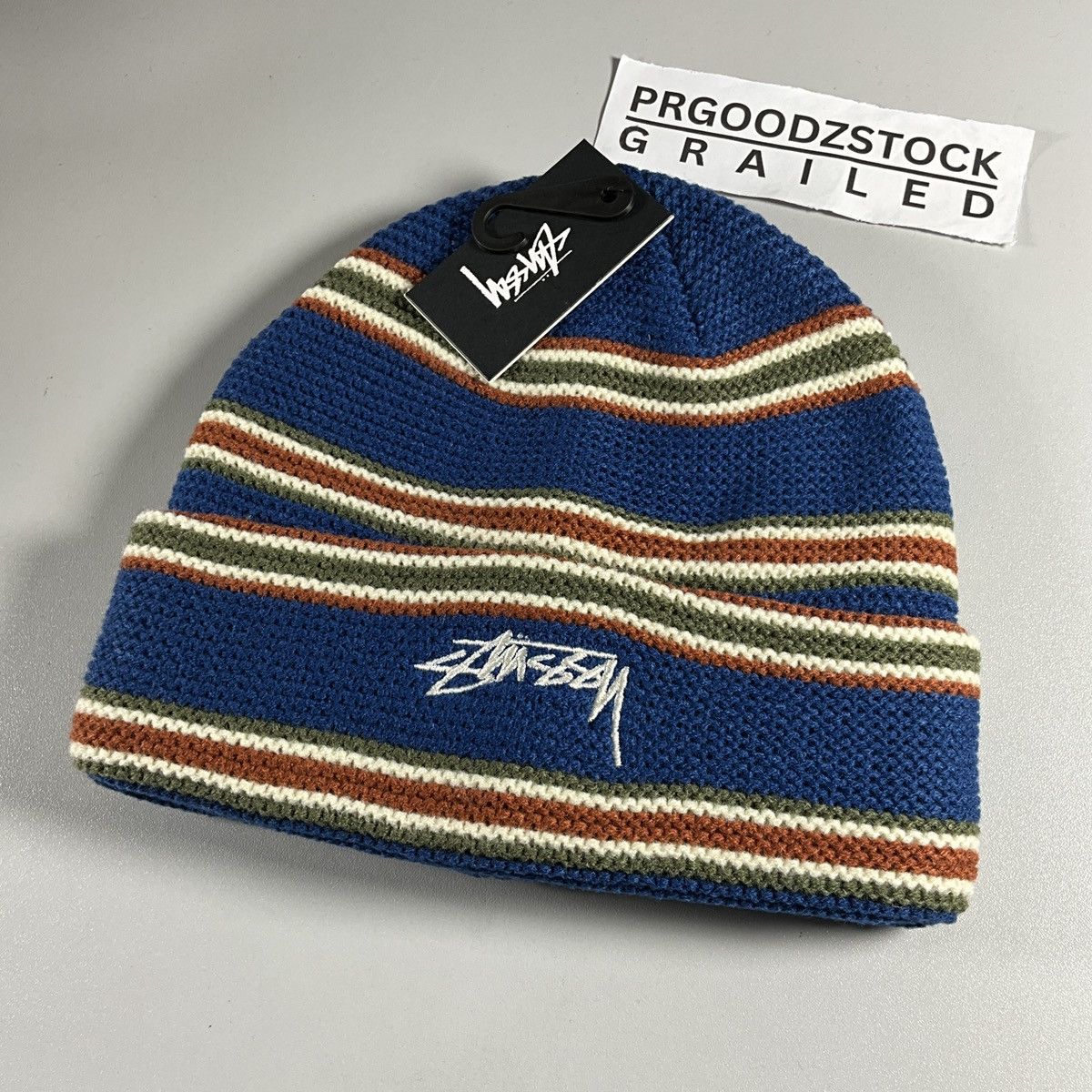 Other Stussy cuff beanie - blue Size ONE SIZE - 1 Thumbnail