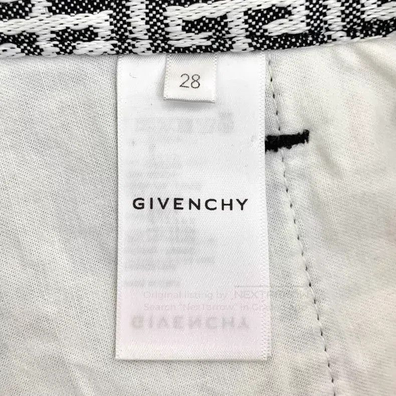 Givenchy Givenchy Black and White Logo Full Print Cotton Casual Lon Size US 28 / EU 44 - 7 Thumbnail