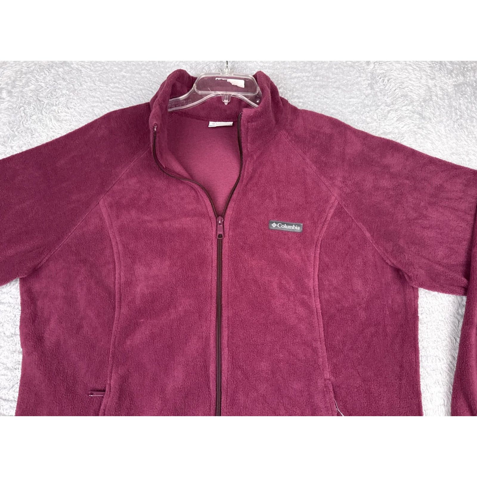 Pinko Columbia Jacket Womens XXL Pink Fleece Full Zip Pockets Outdoor Hiking Warm Size XXL / US 16-18 / IT 52-54 - 4 Thumbnail