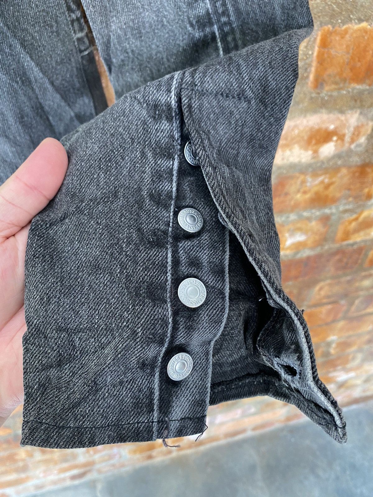 Japanese Brand × Nepenthes × Yasuyuki Ishii Vtg Cut and Rebuild Levis Ink Japan Waldes Zipper Size US XS / EU 42 / 0 - 18 Thumbnail