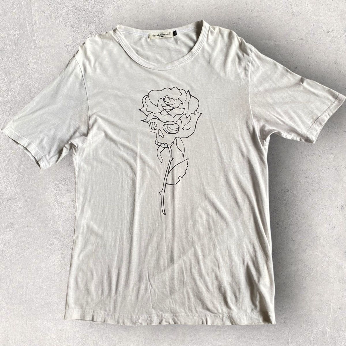 Undercover 2000’s Rose Skull TShirt Size US L / EU 52-54 / 3 - 2 Thumbnail