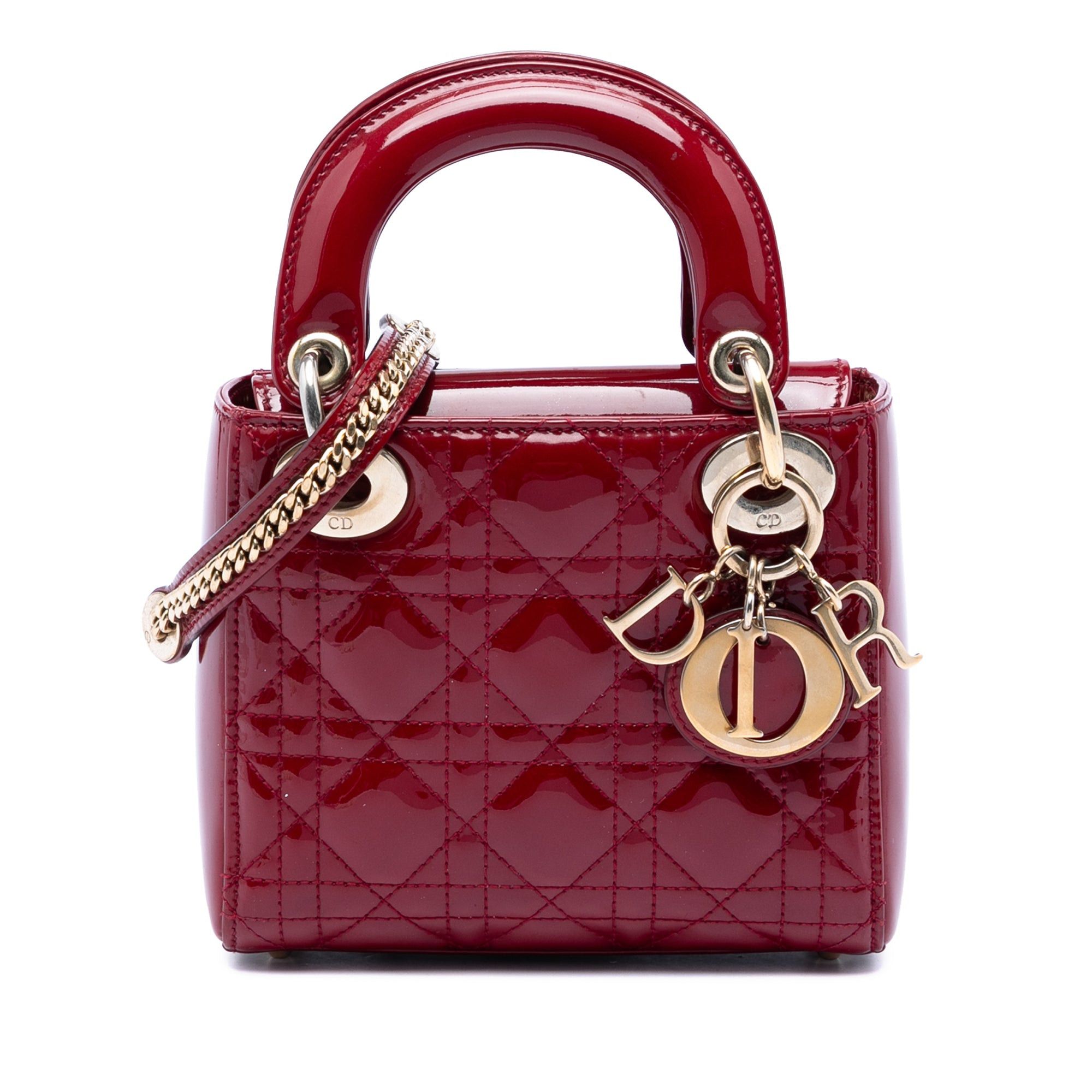 Dior Mini Patent Cannage Lady Dior Size ONE SIZE - 1 Thumbnail