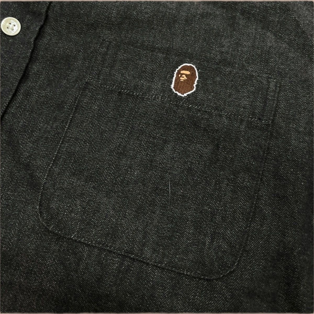 Bape OG 90’s BAPE Black Denim Button up shirt Size US XS / EU 42 / 0 - 6 Thumbnail
