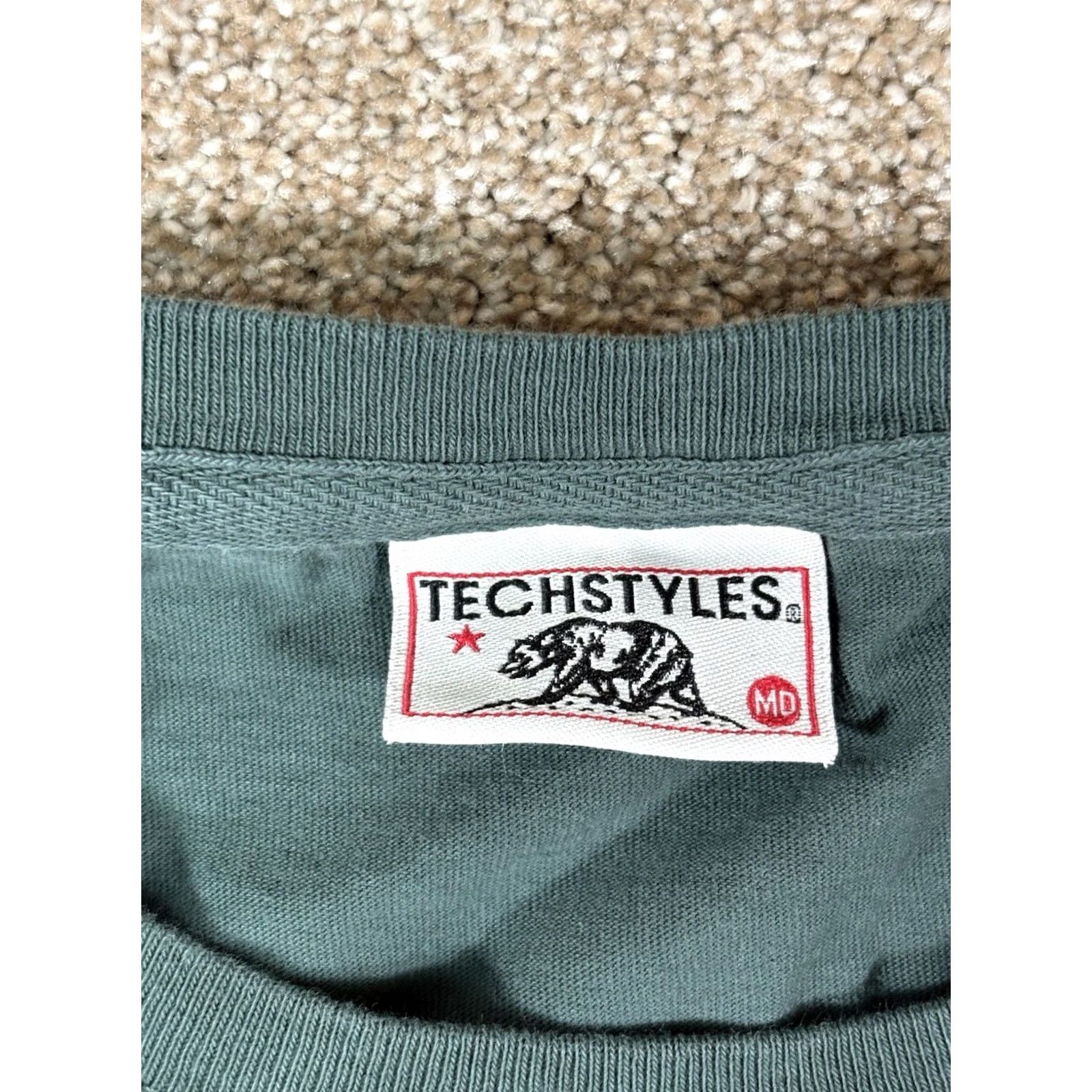 Etro Techstyles Shirt Long Sleeve Unisex Adults Crew Neck Green Cotton Blend Retro Y2K Steamboat Springs Colorado Medium Size US M / EU 48-50 / 2 - 5 Thumbnail