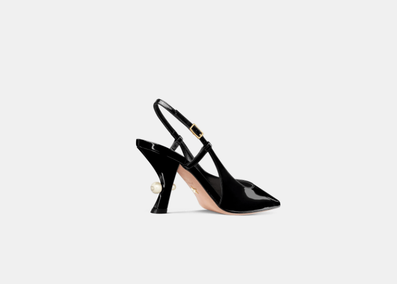 Dior o1w1db11225 KCV215 Tribales Slingback Pumps in Black Size US 12 / IT 42 - 3 Thumbnail