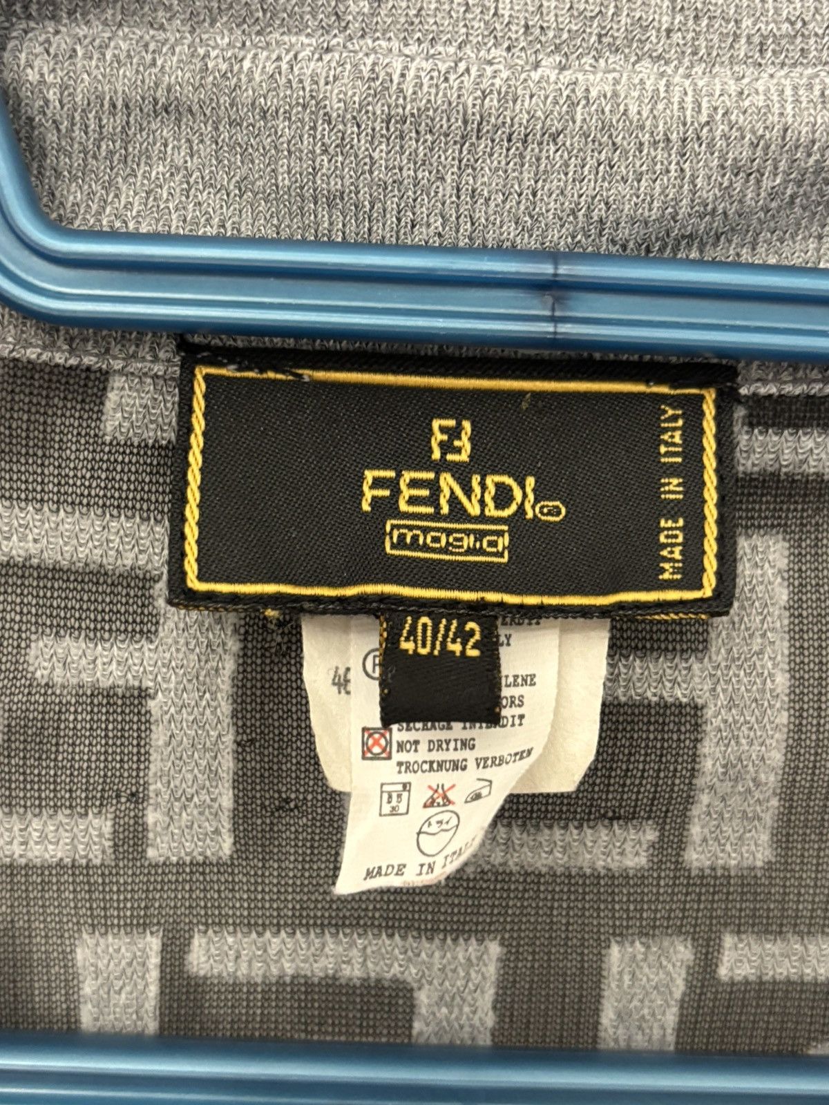 Fendi Vintage Fendi Monogram Mesh Shirt Size US M / EU 48-50 / 2 - 8 Thumbnail