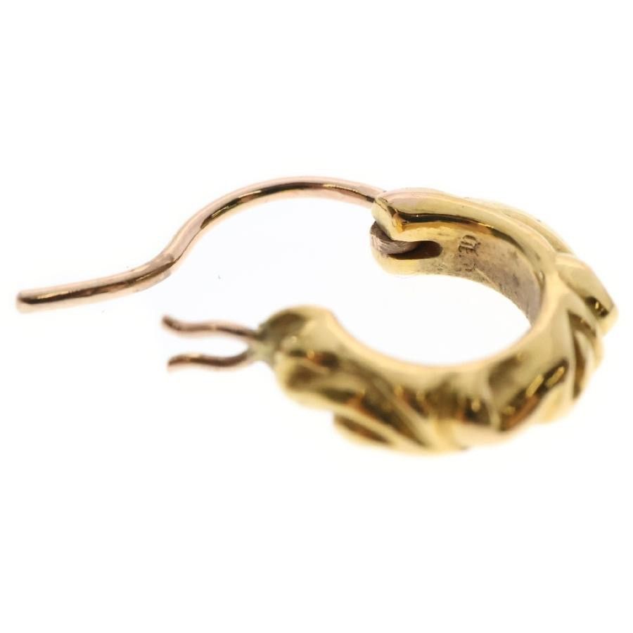 Chrome Hearts Chrome Hearts 22K Gold Tiny Scroll Hoop Earring Size ONE SIZE - 6 Thumbnail