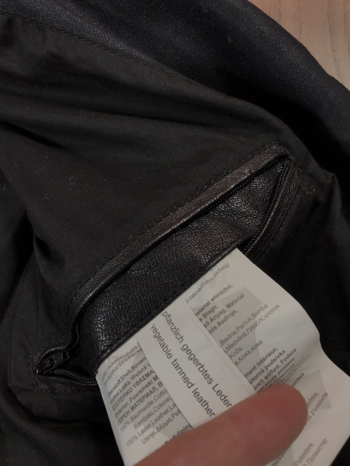Japanese Brand Leather Denim Mauritius Biker Jacket Size M Size US M / EU 48-50 / 2 - 14 Thumbnail