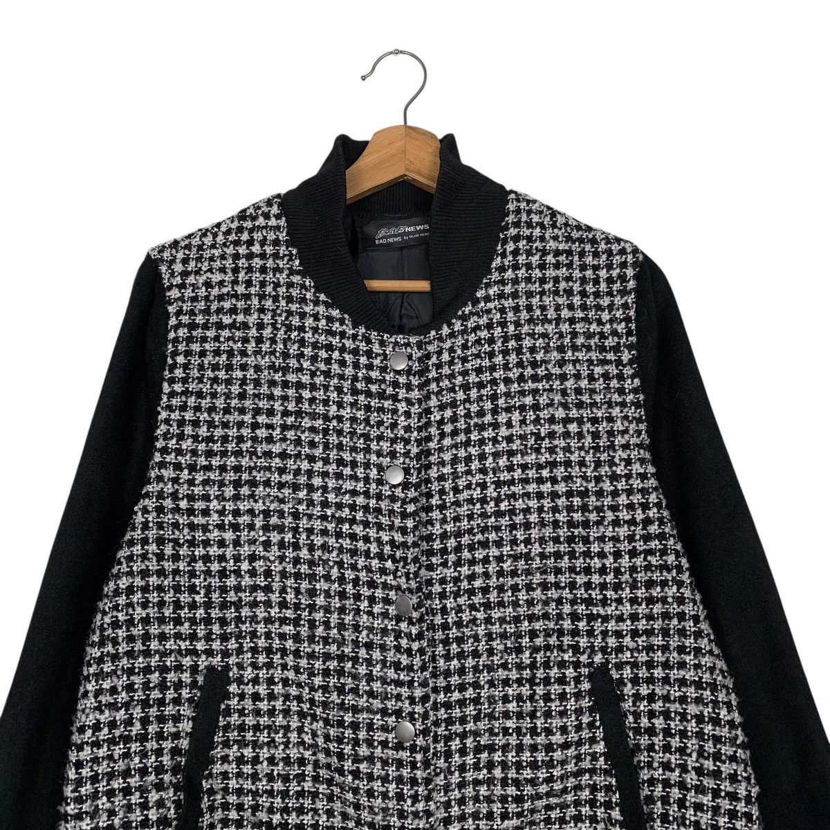 Japanese Brand Japanese Brand Bad News Houndstooth Bomber Size US M / EU 48-50 / 2 - 2 Thumbnail